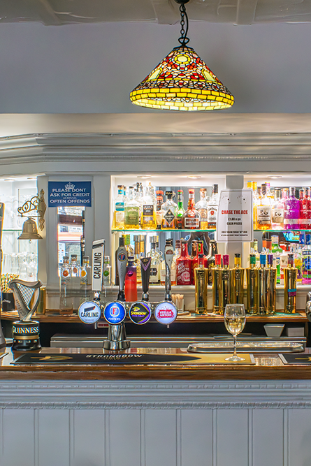 The bar at the George Hotel Chatteris