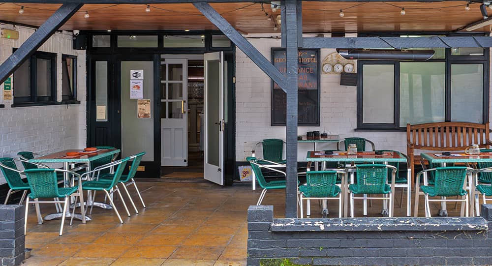 Outdoor facilities at The George Hotel in Chatteris